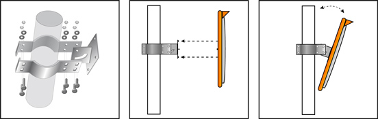 Outdoor Rectangle DeLuxe Clamp Installation